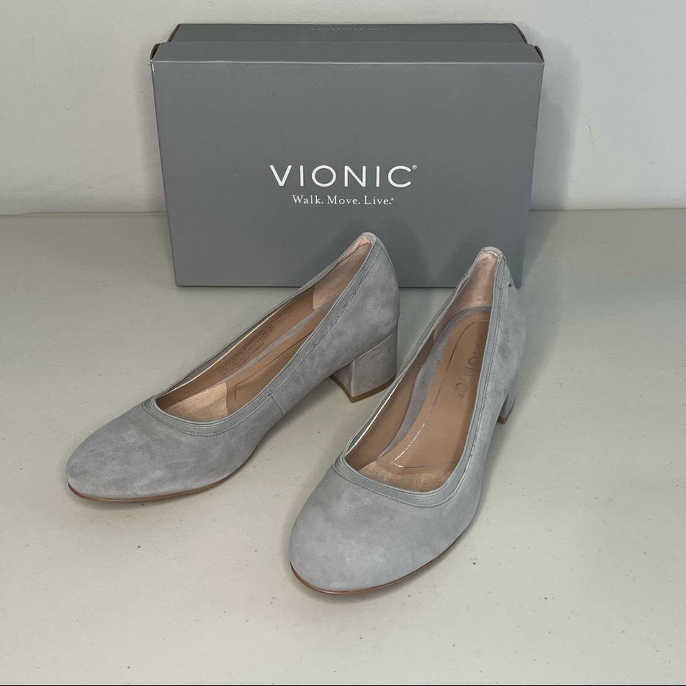 Vionic Olympia Natalie pumps in slate grey size 6.5